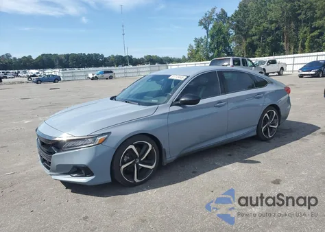 2021 Honda Accord Sport из США, поврежденный, VIN 1HGCV1F35MA075932